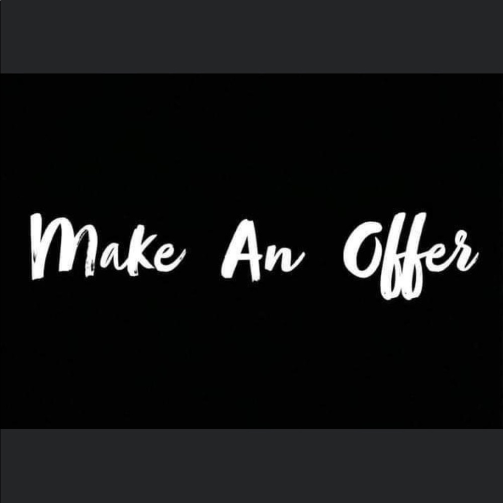 Please don’t wait for my closet to go on sale. I consider all reasonable offers.